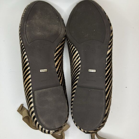 French Sole FS/NY Flats Taupe Black Stripe w/ Bows Style: GALE Womens Sz 11 - Picture 7 of 11